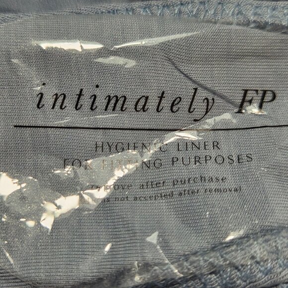 NWT Free People Women's Pretty Please Popover Blue Ruffled Bodysuit - Picture 4 of 6